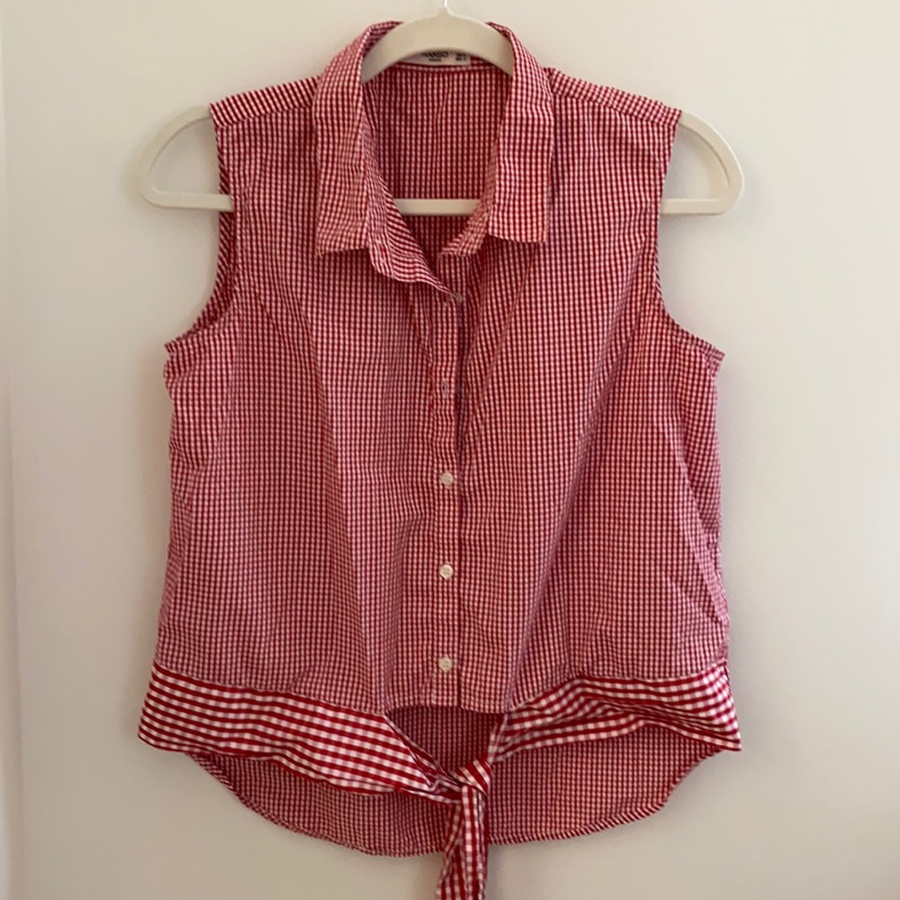 Mango gingham shirt
